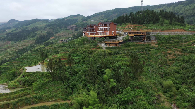 山背云海别墅群航拍