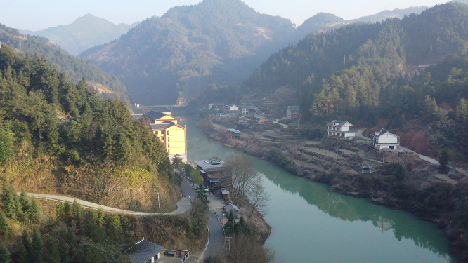 穿岩山国家森林公园 茶马古道自然风光素材