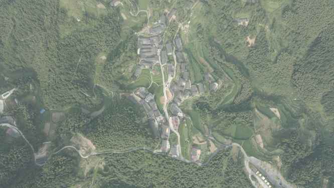 穿岩山国家森林公园雁鹅界山川树林航拍