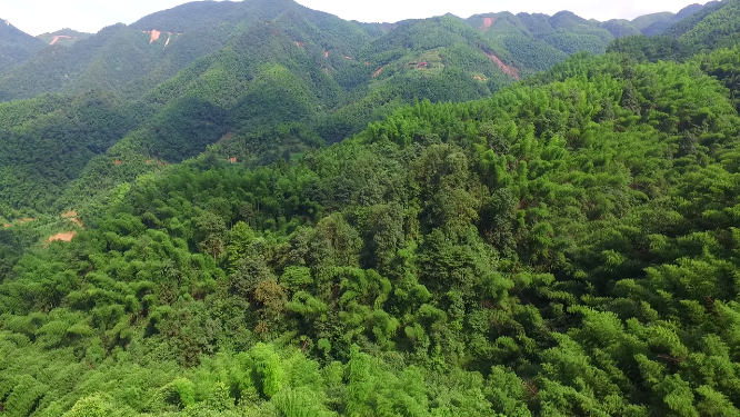 春季穿岩山绿林航拍