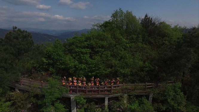 穿岩山风景航拍