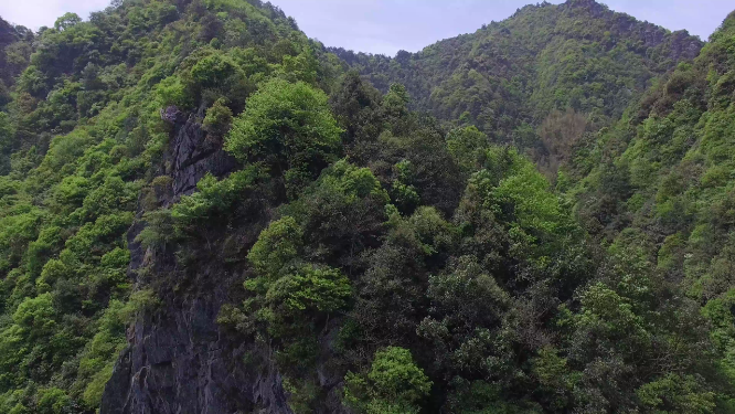 穿岩山风景航拍