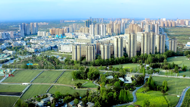 成都城市风光航拍