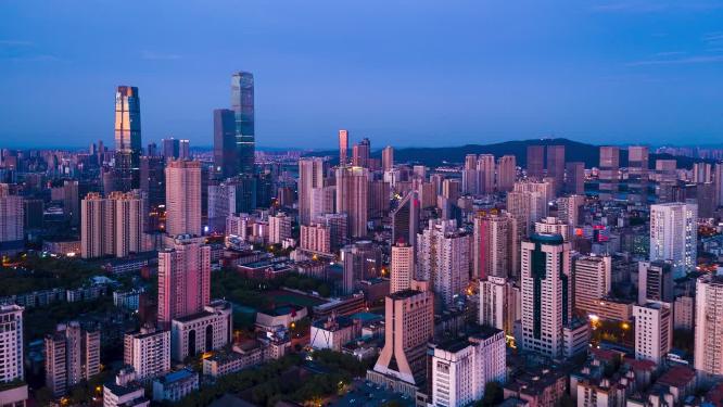 4K长沙城市日出 航拍延时