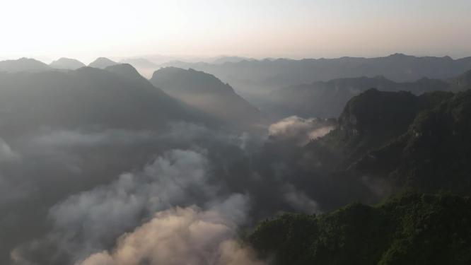 4K航拍湘西吉首矮寨峡谷