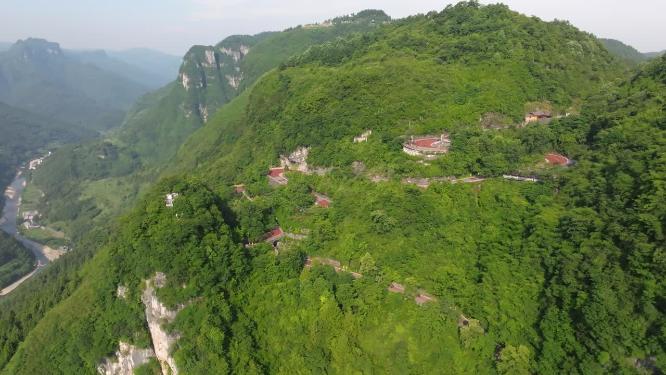 4K航拍湘西吉首矮寨盘山公路