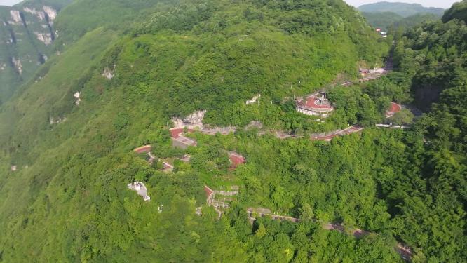 4K航拍湘西吉首矮寨盘山公路