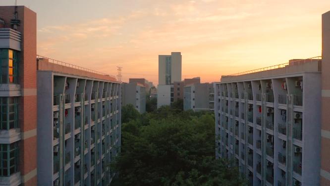 杭州下沙大学城校园宿舍航拍