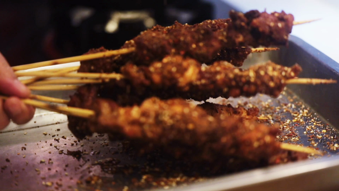 素材-美食-油炸肉串
