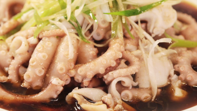 广东美食【白灼八爪鱼】