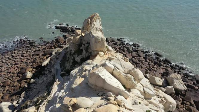 福建莆田湄洲岛海景风光航拍