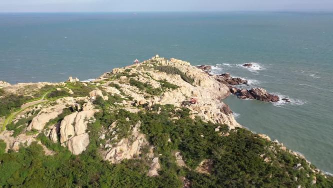福建莆田湄洲岛海景风光航拍
