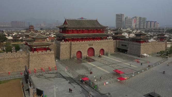 福州闽越水镇航拍建筑景观