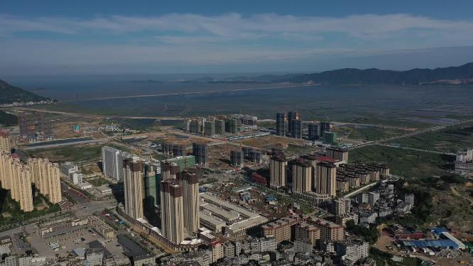 福建宁德市霞浦县城市建筑风光航拍