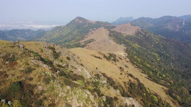 福州福清大姆山草场自然风光航拍
