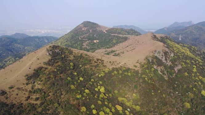 福州福清大姆山草场自然风光航拍