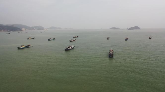福建宁德霞浦渔船航拍