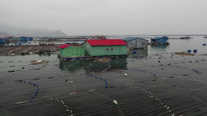 原创 福建宁德霞浦养殖业渔船航拍