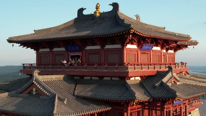 黑龙江抚远市东极阁古建筑