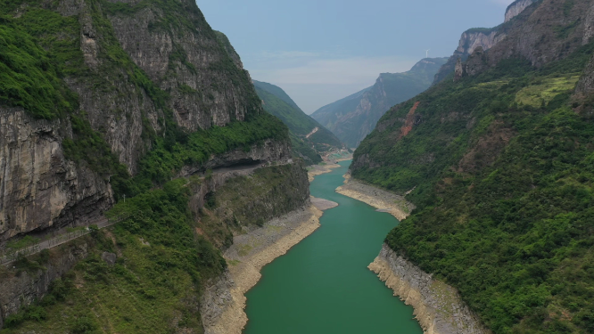 重庆武隆乌江百里画廊自然风光航拍