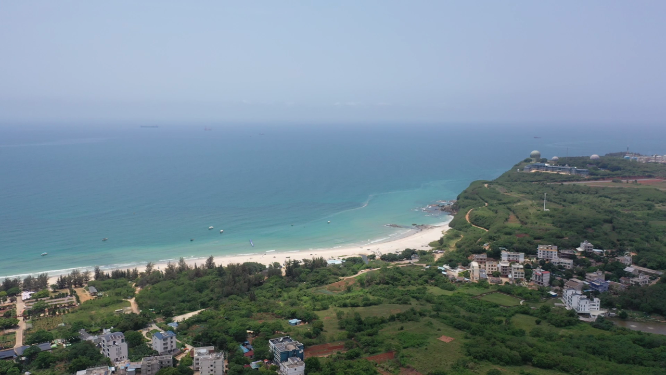 广西北海涠洲岛海滨海景自然风光航拍