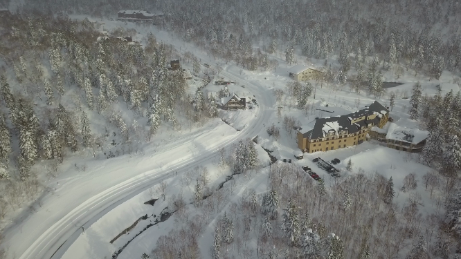 日本北海道大雪山国家公园公路