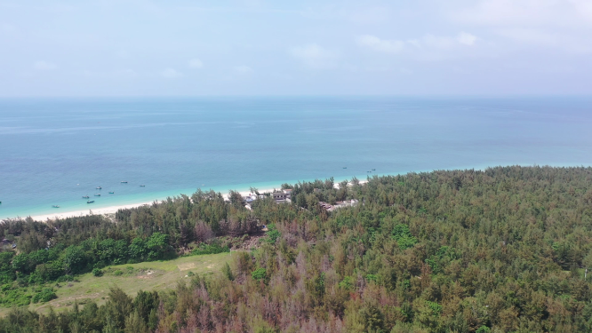 广西北海涠洲岛海滨海景自然风光航拍