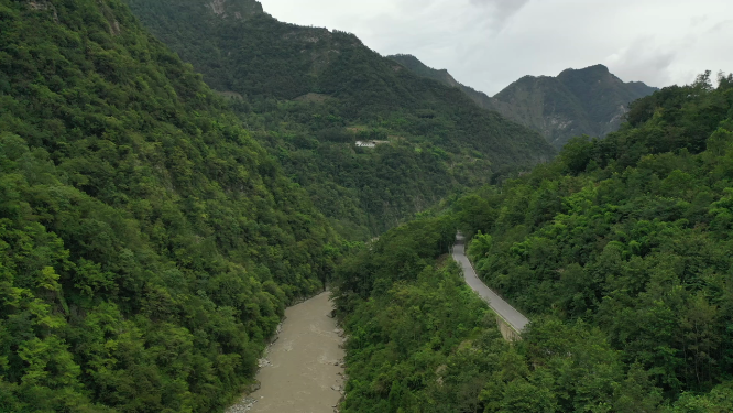 四川阿坝州北川县通口河G347国道