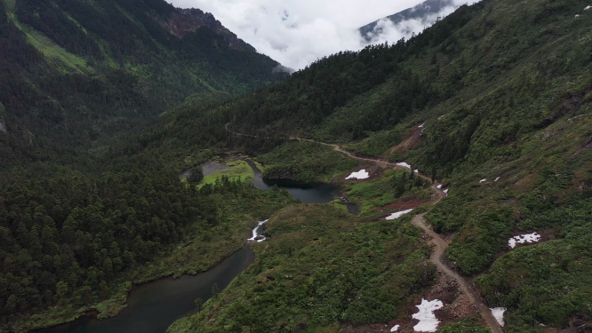 云南迪庆州南极洛山地自然风光