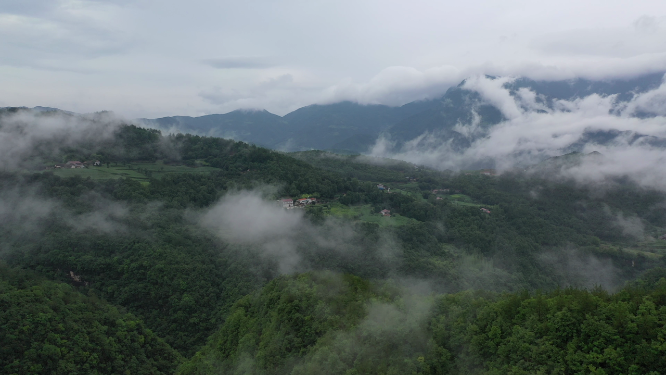原创 湖北襄阳市梯田乡村田园山区自然风光