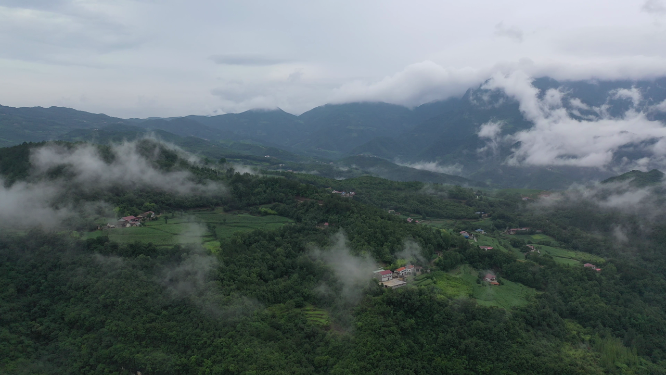 原创 湖北襄阳市梯田乡村田园山区自然风光