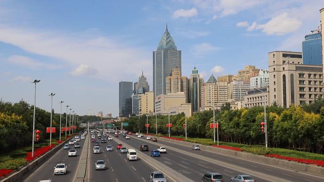 新疆乌鲁木齐城市建筑街景
