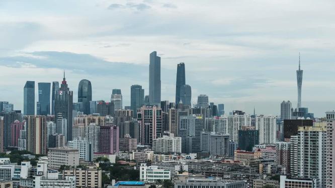 广州城市风光延时