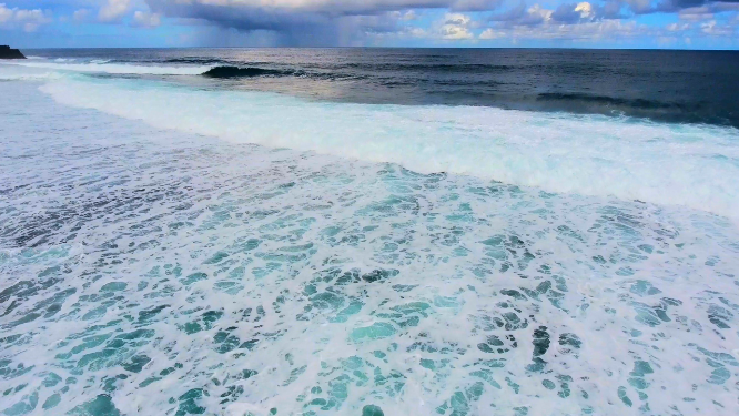 4k震撼大气俯瞰大海海浪合集