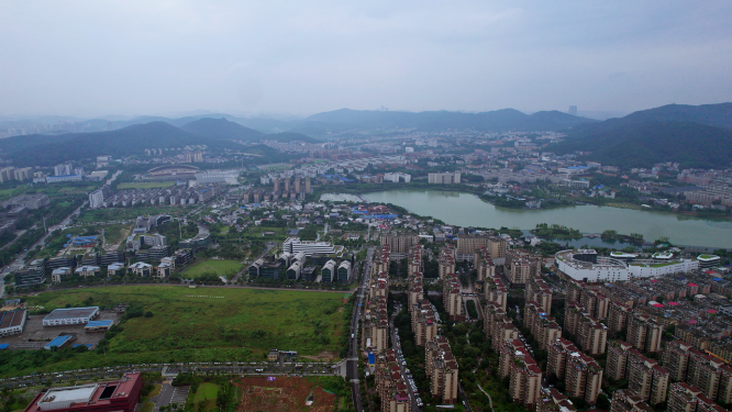 航拍湖南大学城
