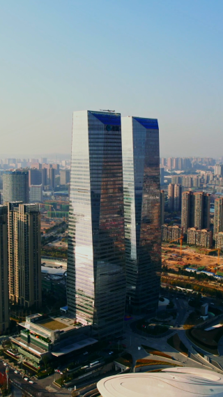 长沙梅溪湖城市航拍合集-竖版