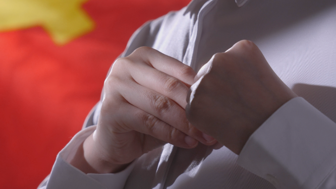 中国共产党党徽党章，党员入党宣誓4k素材