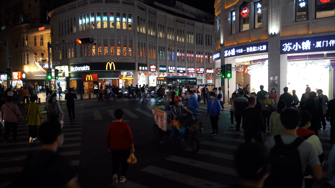 商业街人流拍摄