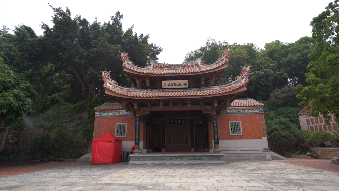 庙堂建筑全景拍摄