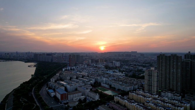 航拍河南洛阳隋唐大运河博物馆全景