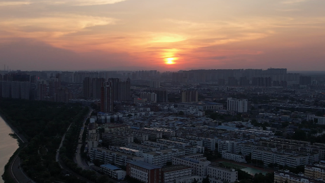 航拍河南洛阳隋唐大运河博物馆全景