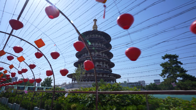 河南洛阳应天门天堂明堂外建筑拍摄