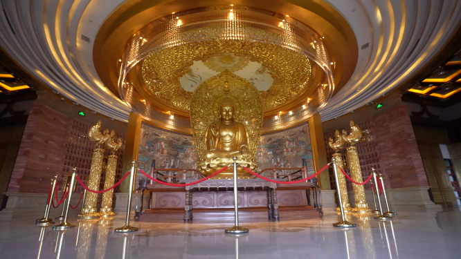 河南洛阳应天门天堂明堂内展品特写