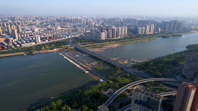 河南洛阳体育场航拍