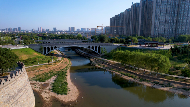 河南洛阳老城区城市风景