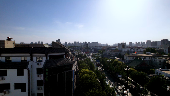 河南洛阳老城区城市风景