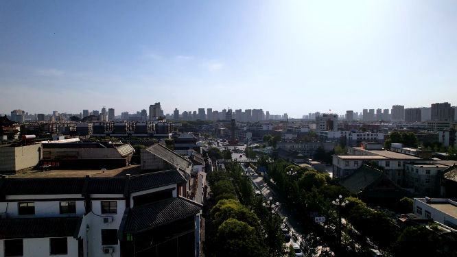 河南洛阳老城区城市风景