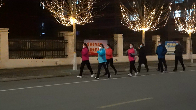 春节城市夜晚灯光氛围