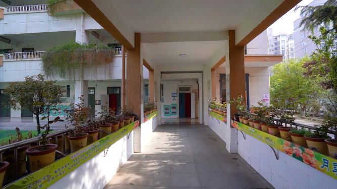 河南三门峡市实验小学场景拍摄