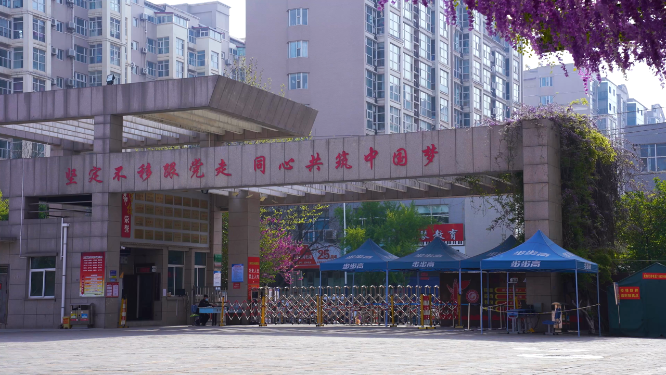 河南三门峡市实验小学场景拍摄